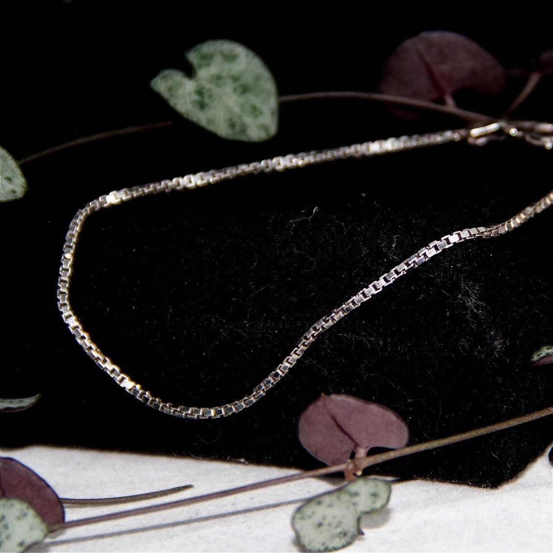 Sterling Silver Box Chain Bracelet 7 Inch 140mm Italian Style Link 925 Silver